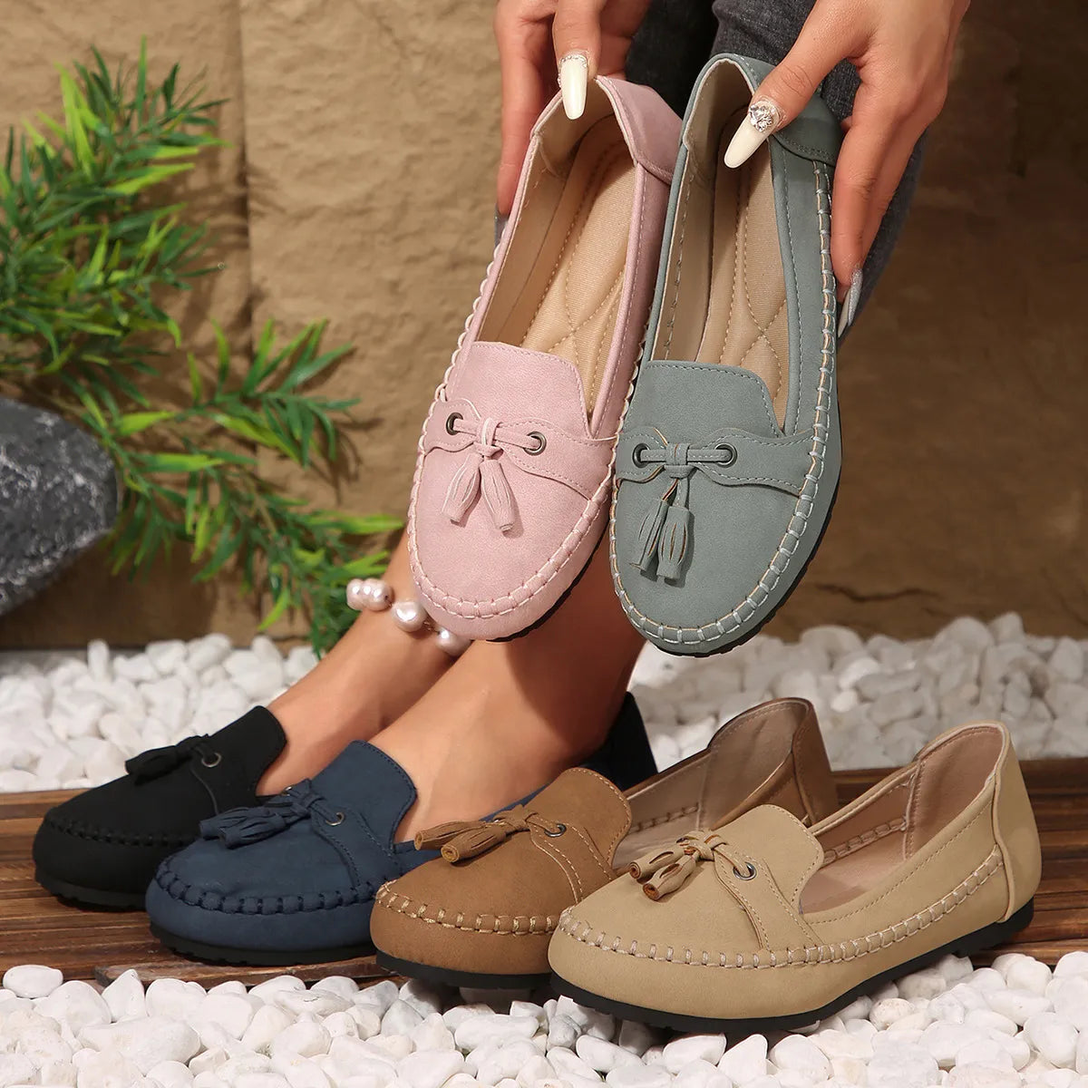 29da397d-bc8b-4a30-9b1c-1f7e5573c246-Max-Origin Round Toe Flat Slip-Ons - Image 1