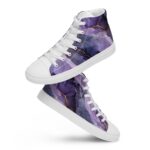 [Luxe Chic] Amethyst Gleam Women’s High Top Canvas Shoes