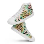 [Wild Side] Blush Safari Women’s High Top Canvas Shoes