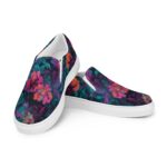 [Floral Bloom] Neon Bloom Women’s slip-on canvas shoes
